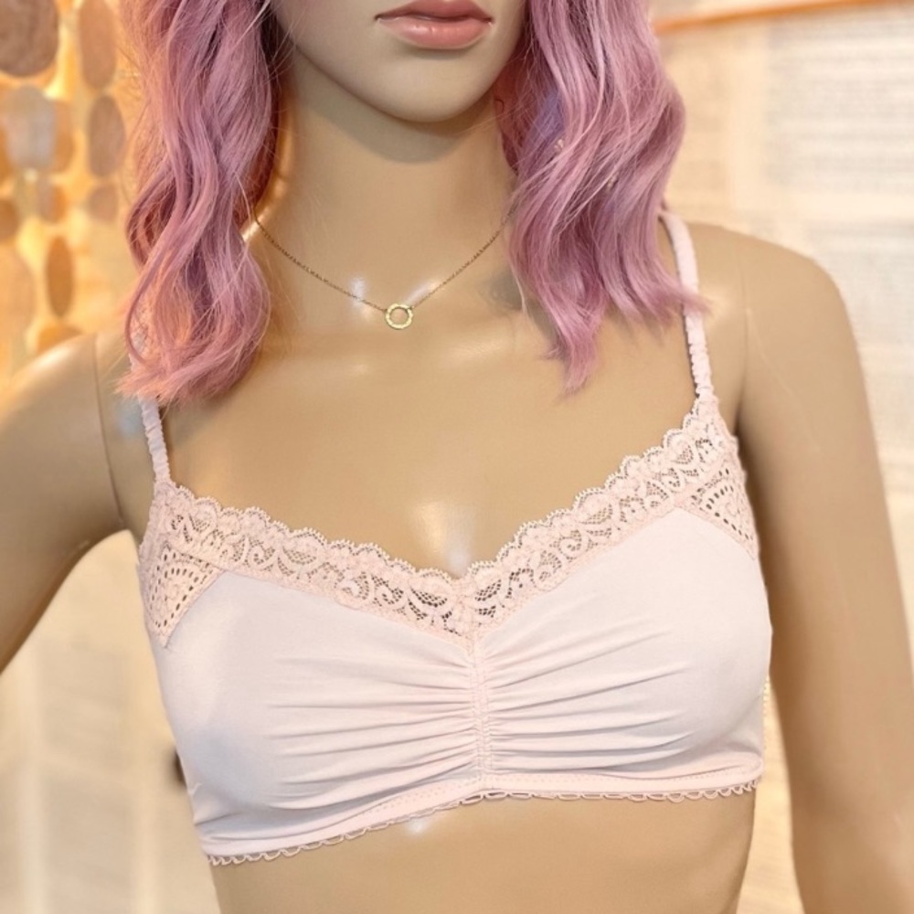 & Other Stories Pink Lace Bralette